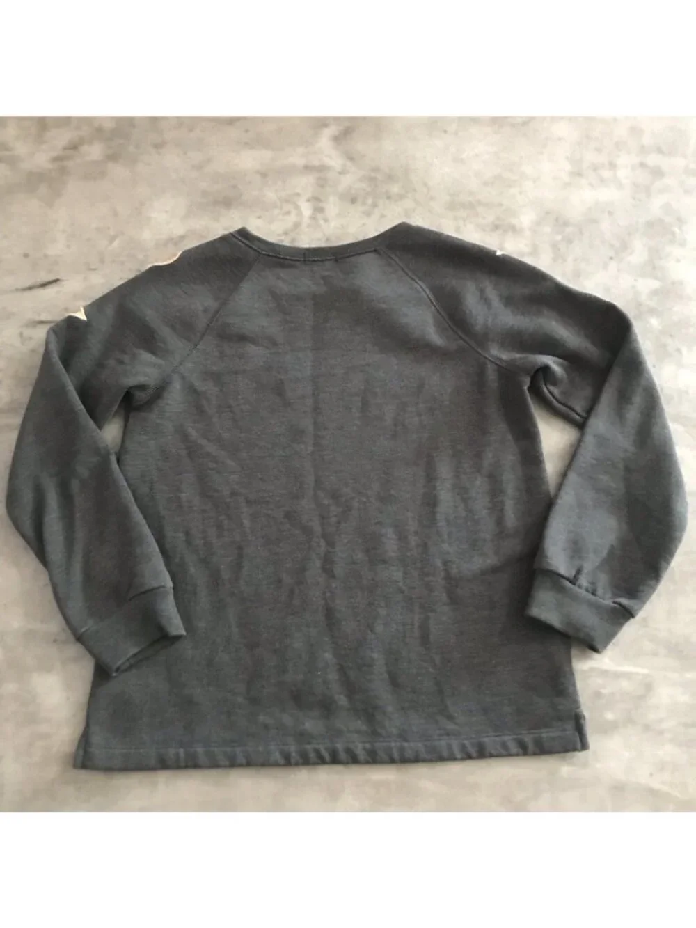 Crewcuts Pullover Top Girls 14 Glitter Gold Hearts Stars Gray Sweatshirt BTS